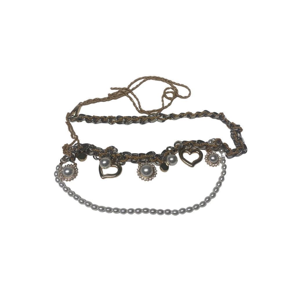 Lovers and Friends Jane Chain Belt in Gold Silver Defect‎